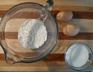 Ingredients of Dutch Baby