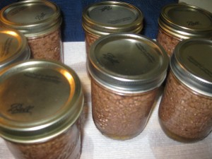 Canning Ground Beef finished