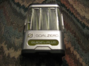 Goal Zero Guide 10 portable solar kit battery pack