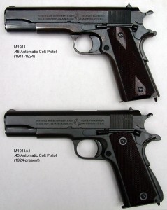 Picture of the 1911 service pistol