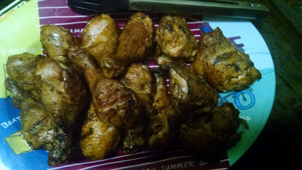 Picture Of Grilled Drumstick and Thighs for Summer Grilling