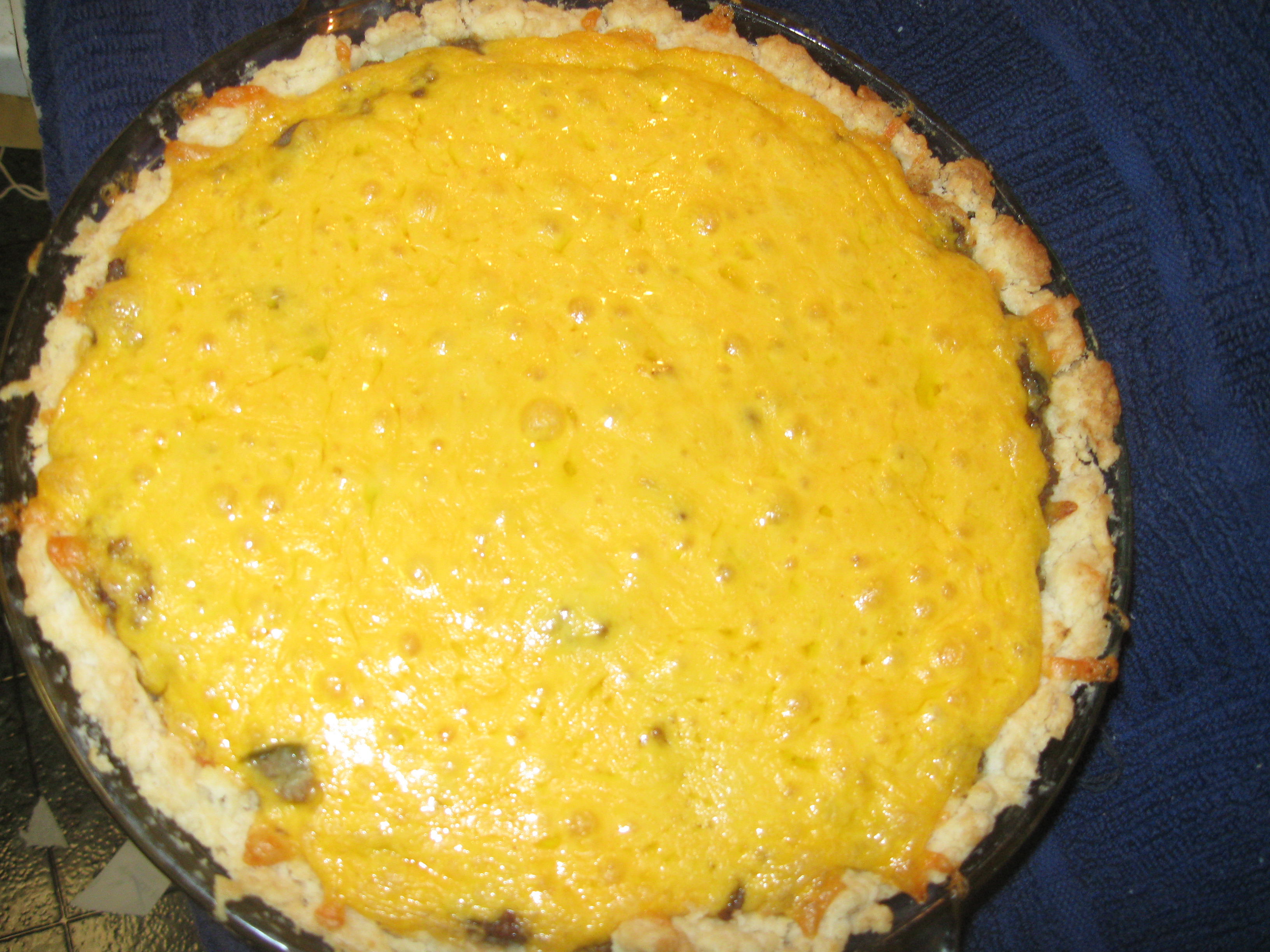 Finished Pickle Pie just out of the oven