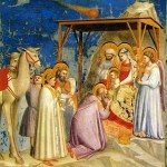 Giotto - Scrovegni - -18- - Adoration of the Magi" by Giotto - http://www.scienceblogs.de/astrodicticum-simplex/2008/12/der-stern-von-bethlehem.php. Licensed under Public Domain via Commons - https://commons.wikimedia.org/wiki/File:Giotto_-_Scrovegni_-_-18-_-_Adoration_of_the_Magi.jpg#/media/File:Giotto_-_Scrovegni_-_-18-_-_Adoration_of_the_Magi.jpg