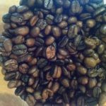 picture of old coffee beans roasted at home